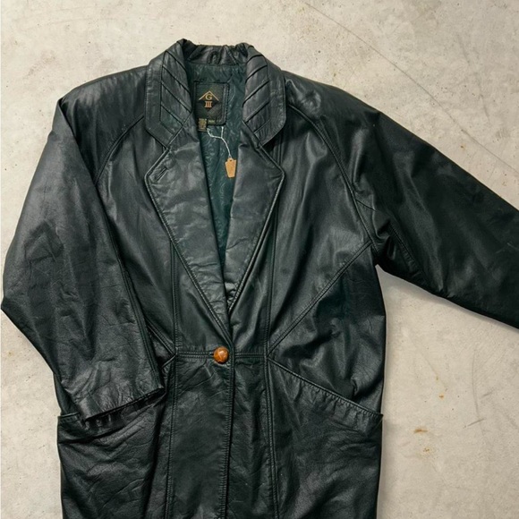 G-III Other - G III Men’s Hunter Green Leather Jacket